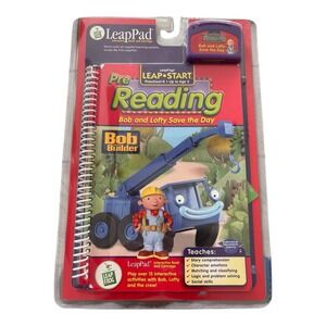 LeapPad LeapStart Bob The Builder Bob & Lofty Save the‎ Day Book & Cartridge NIP